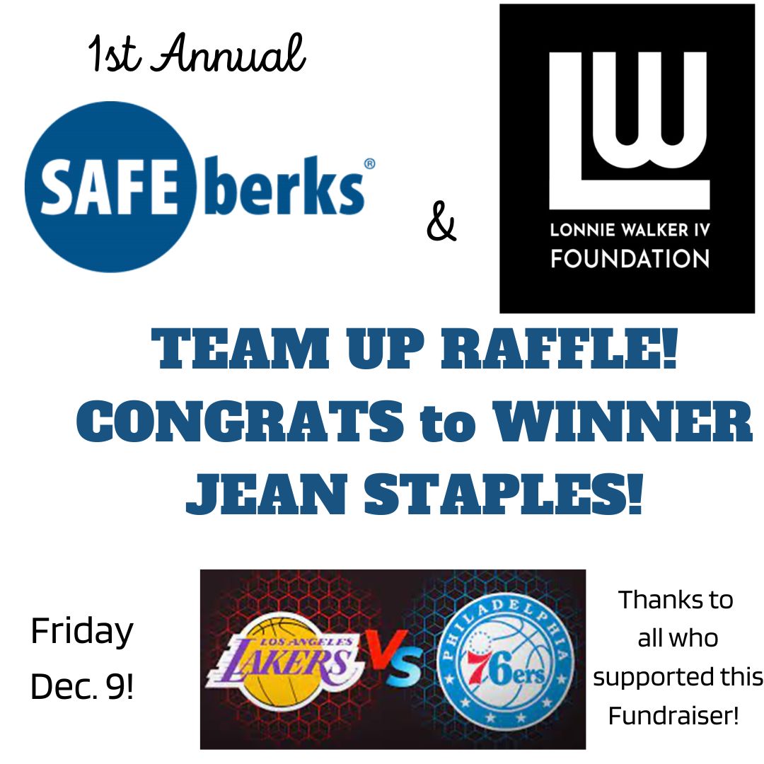 Safe Berks & the Lonnie Walker IV Foundation TEAM UP Raffle!